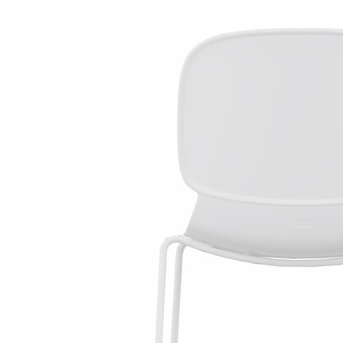 LORCA IV sledge base chair in White