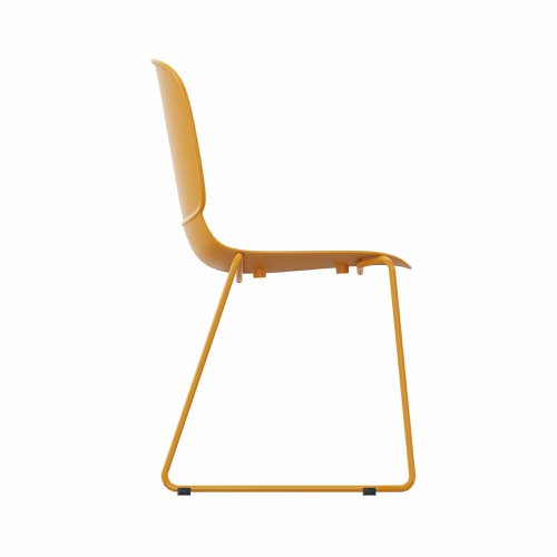 LORCA IV sledge base chair in Yellow