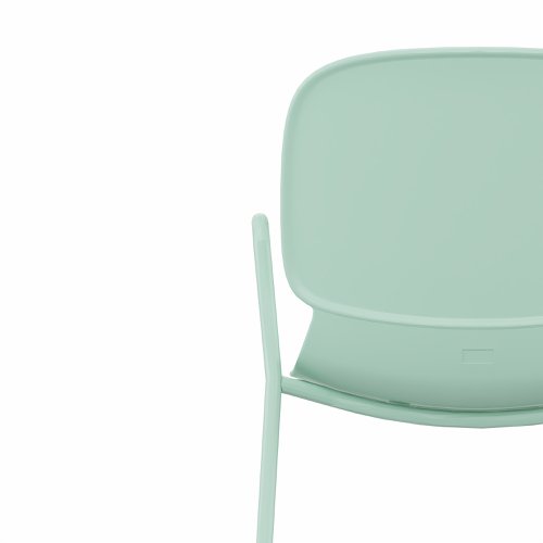 LORCA VI 4 legged chair with armrest in Green