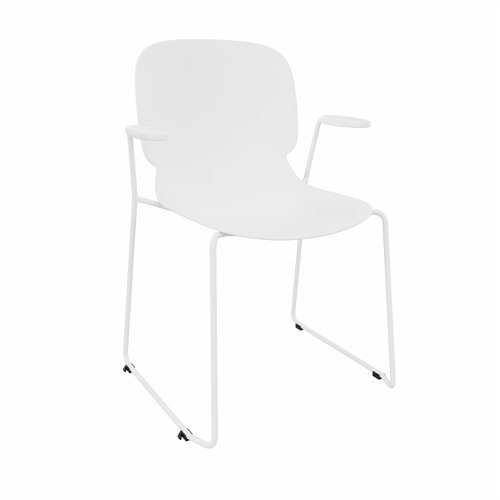 LORCA VII sledge base with armrest in White
