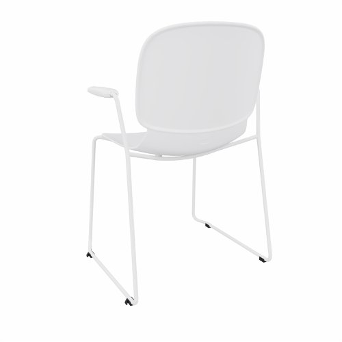 LORCA VII sledge base with armrest in White