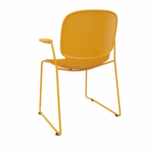 LORCA VII sledge base with armrest in Yellow