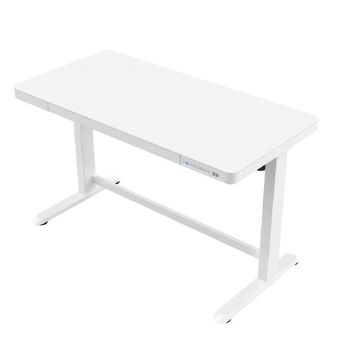 Revilo R700G Glass Top Desk All-in-One - White