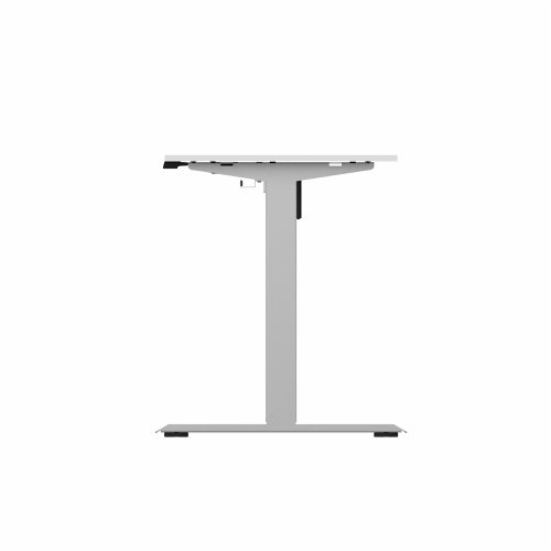 R700 Sit Stand Desk Silver Frame 1200x600mm White top