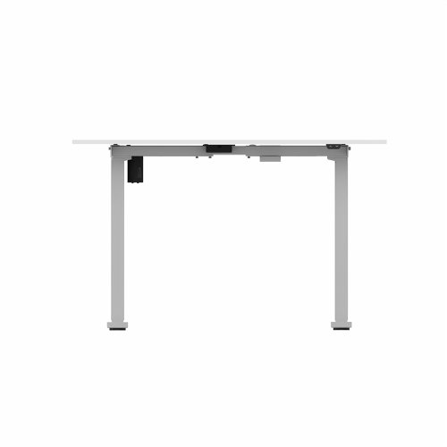 R700 Sit Stand Desk Silver Frame 1200x800mm White top