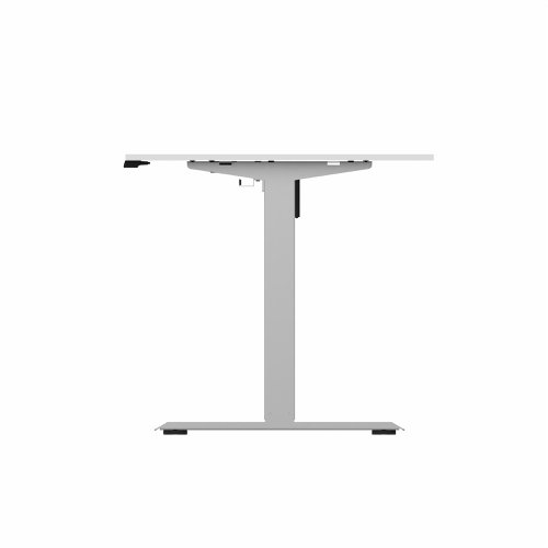 R700 Sit Stand Desk Silver Frame 1200x800mm White top