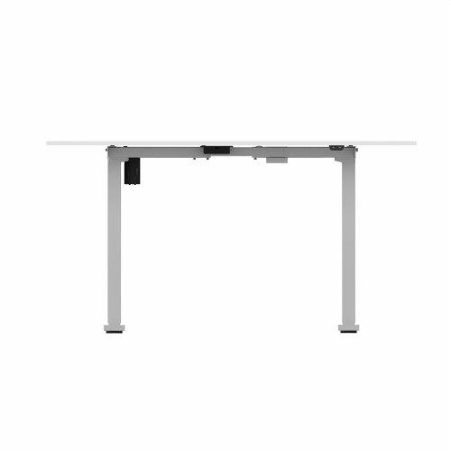 R700 Sit Stand Desk Silver Frame 1400x800mm White top