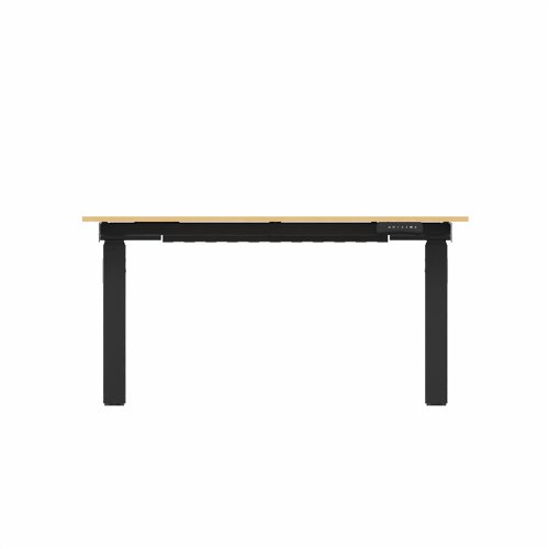 R802X Dual Sit Stand Black Frame 1200x800mm Beech top