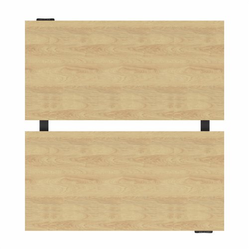 R802X Dual Sit Stand Black Frame 1600x800mm Oak top | R802XK168O | REVILO Furniture