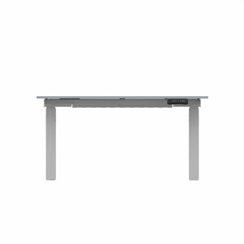 R802X Dual Sit Stand Silver Frame 1200x800mm Grey top