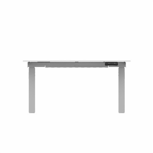 R802X Dual Sit Stand Silver Frame 1200x800mm White top