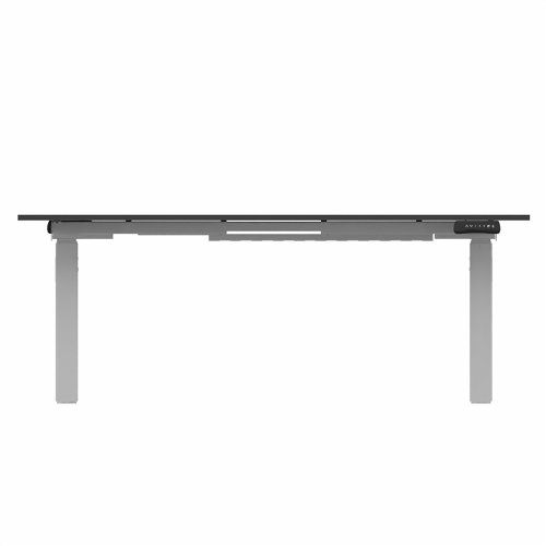 R802X Dual Sit Stand Silver Frame 1600x800mm Black top