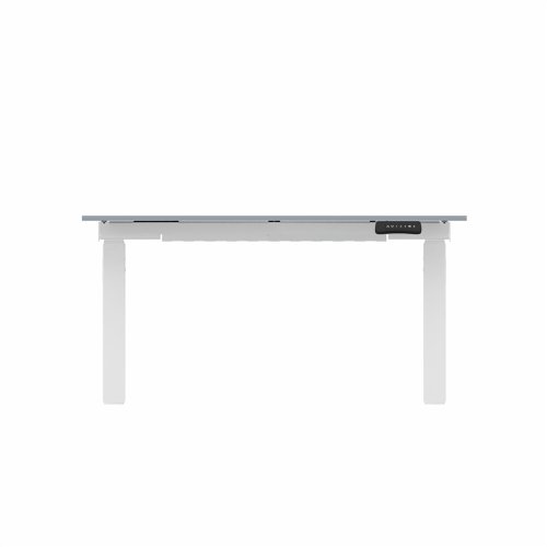 R802X Dual Sit Stand White Frame 1200x800mm Grey top