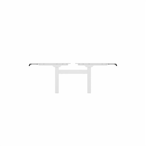 R802X Dual Sit Stand White Frame 1200x800mm White top