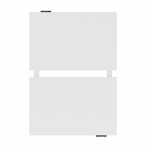 R802X Dual Sit Stand White Frame 1200x800mm White top