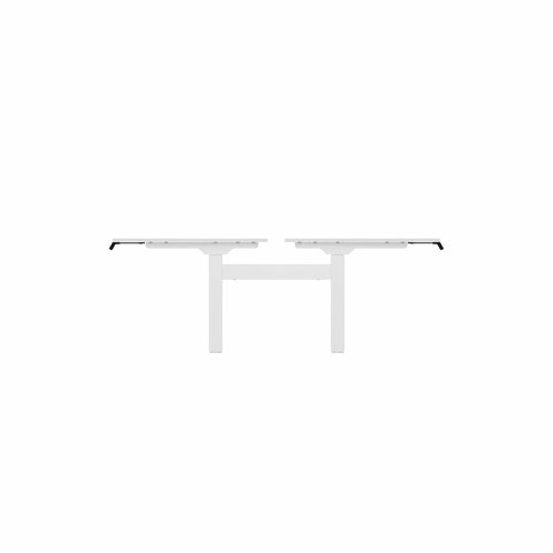 R802X Dual Sit Stand White Frame 1400x800mm White top