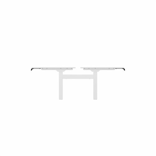 R802X Dual Sit Stand White Frame 1600x800mm White top