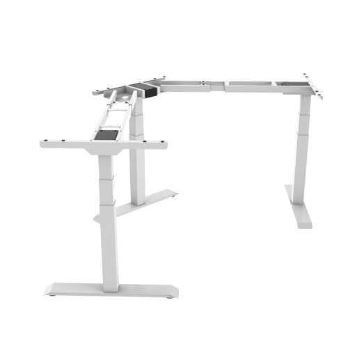 R803 2-in-1  Desk frame in White (No desktop supplied)