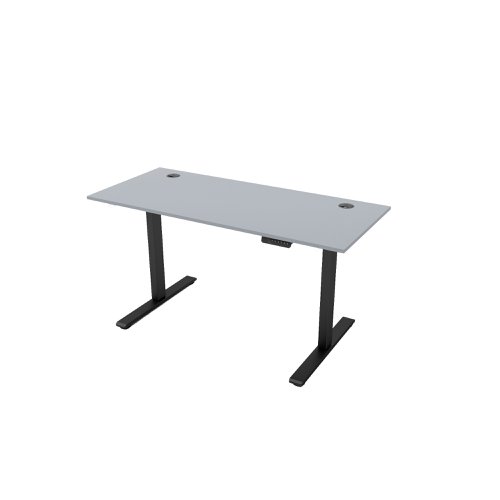 R810 Sit Stand Desk 1785x800mm Black Leg, Grey Top