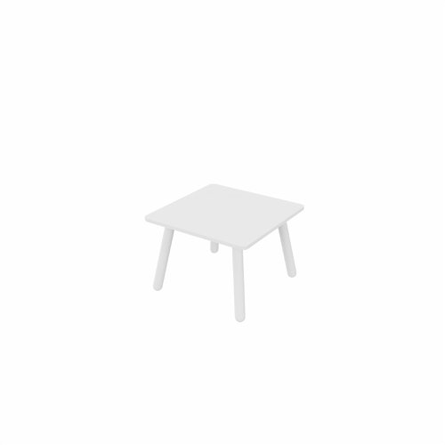 MAMBA Square Coffee Table White Legs 600x600mm White top