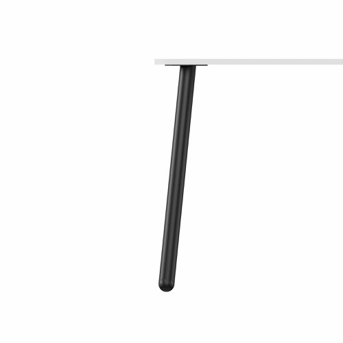 MAMBA Rectangular Table Black Legs 1200x800mm Black top