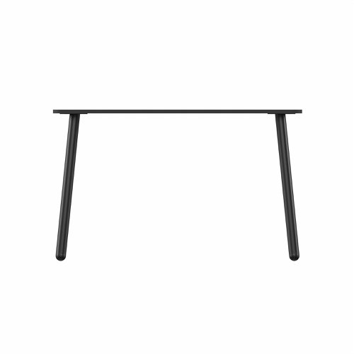 MAMBA Rectangular Table Black Legs 1400x800mm Black top