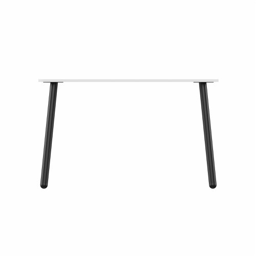 MAMBA Rectangular Table Black Legs 1400x800mm White top