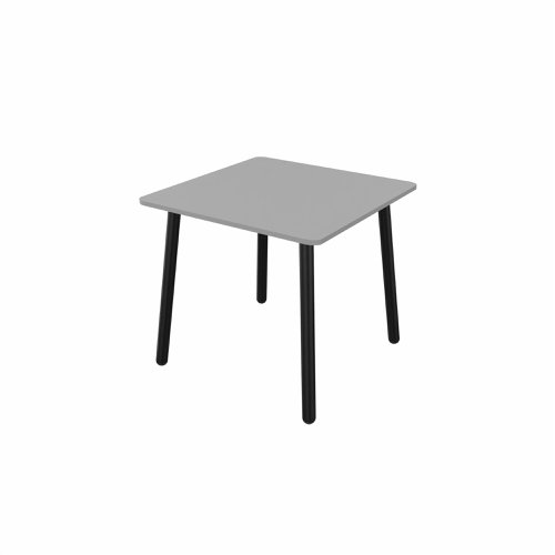 MAMBA Square Table Black Legs 800x800mm Grey top