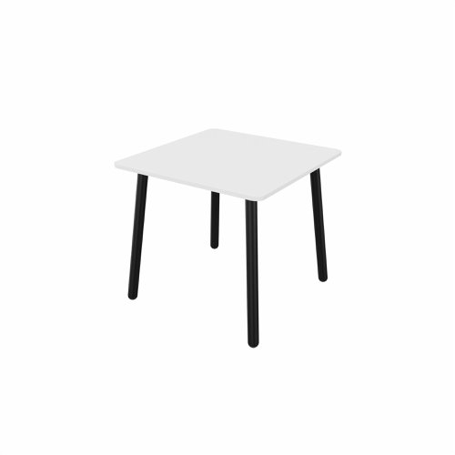 MAMBA Square Table Black Legs 800x800mm White top