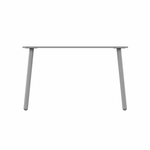 MAMBA Rectangular Table Silver Legs 1400x800mm Grey top
