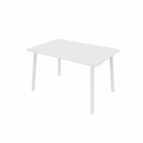 MAMBA Rectangular Table White Legs 1200x800mm White top