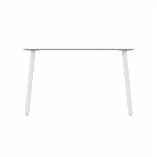 MAMBA Rectangular Table White Legs 1400x800mm Grey top