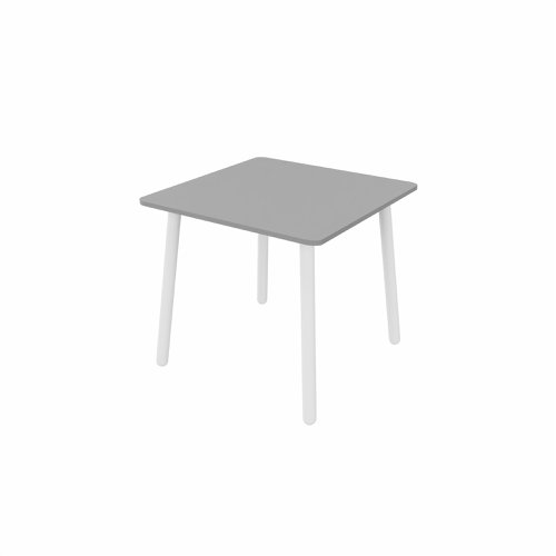 MAMBA Square Table White Legs 800x800mm Grey top