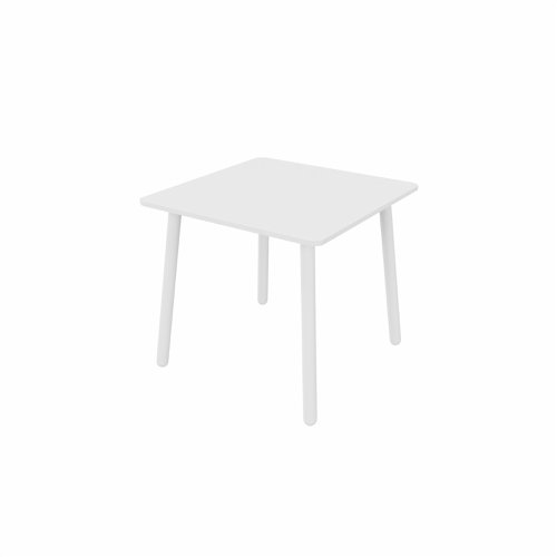 MAMBA Square Table White Legs 800x800mm White top
