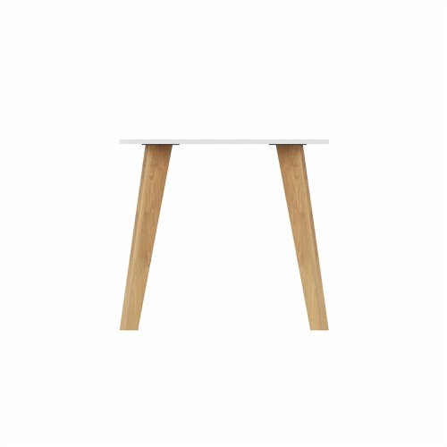 NORDIC Rectangular Table with Oak  Legs 1200x800mm White top