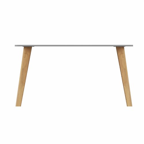 NORDIC Rectangular Table with Oak  Legs 1400x800mm Grey top