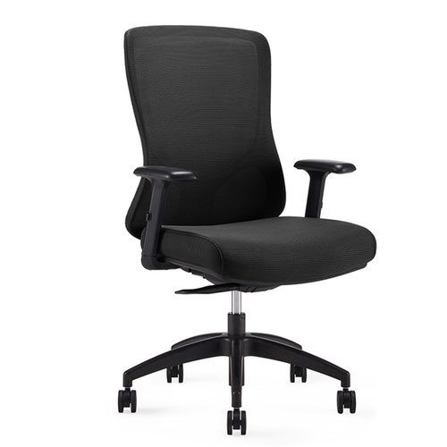 R301 Mesh Chair With Height Adjustable Arms - Black