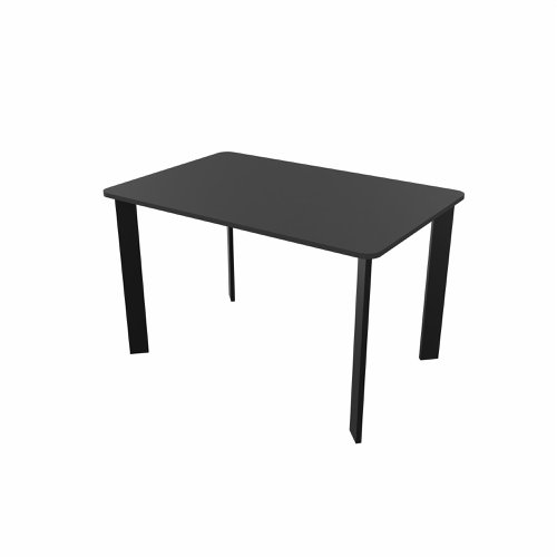 SAFRA Rectangular Table Black Legs 1200x800mm Black top