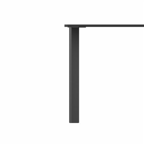 SAFRA Rectangular Table Black Legs 1200x800mm Black top