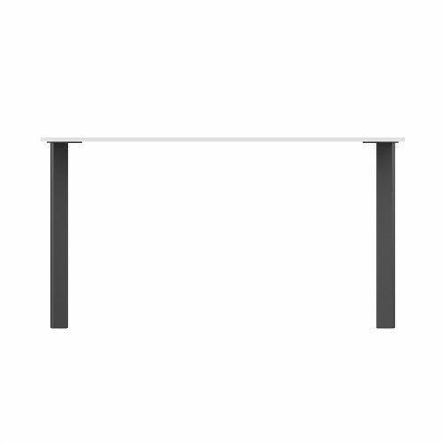 SAFRA Rectangular Table Black Legs 1400x800mm White top