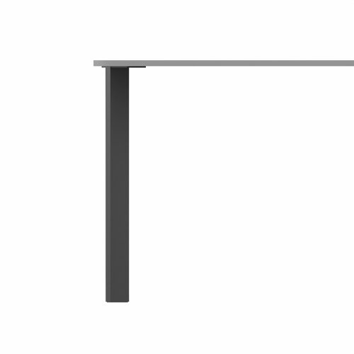 SAFRA Rectangular Table Black Legs 1600x800mm Grey top