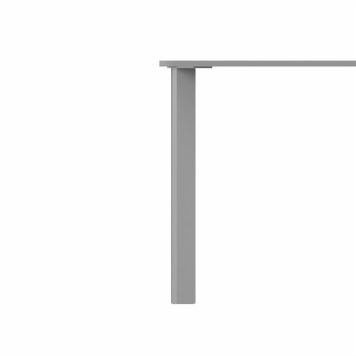 SAFRA Rectangular Table Silver Legs 1200x800mm Grey top