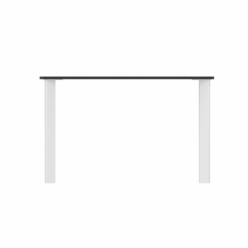 SAFRA Rectangular Table White Legs 1200x800mm Black top