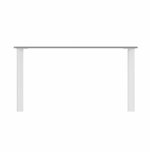 SAFRA Rectangular Table White Legs 1400x800mm Grey top