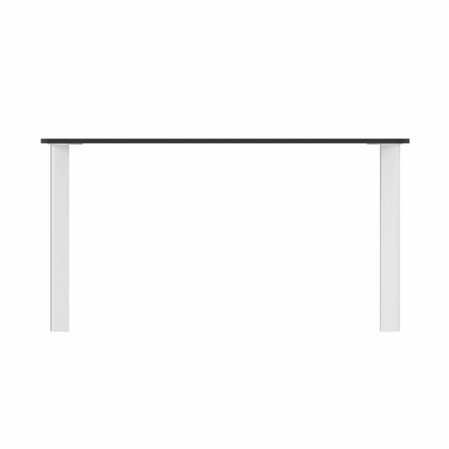 SAFRA Rectangular Table White Legs 1400x800mm Black top