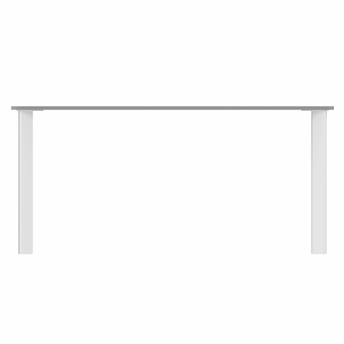 SAFRA Rectangular Table White Legs 1600x800mm Grey top