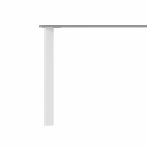 SAFRA Rectangular Table White Legs 1600x800mm Grey top