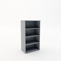 Booki Open Storage Unit 1440mm High in Grey