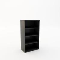 Booki Open Storage Unit 1440mm High in Black