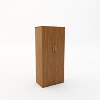 Cubbi Closed Storage Unit 1790mm High in Walnut
